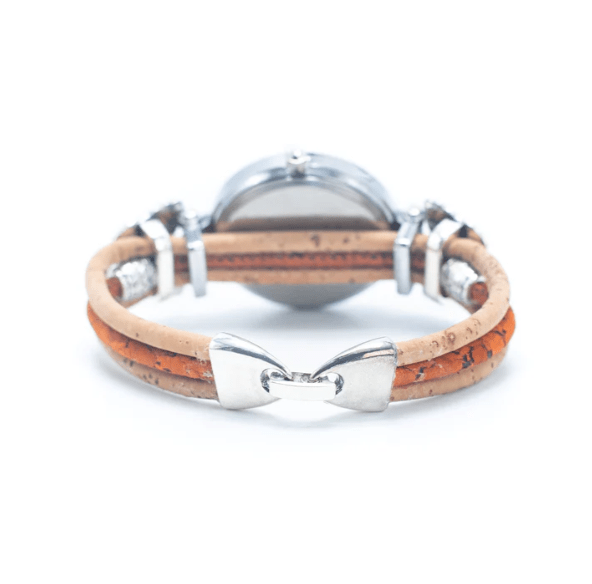 Kork Armbanduhr Schmetterling - wood stud - Holzohrringe - Holzschmuck und mehr