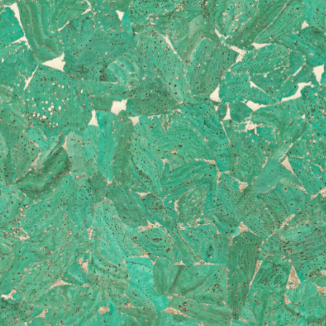 Korkohrstecker Grün - Gold - wood stud - Holzohrringe - Holzschmuck und mehr