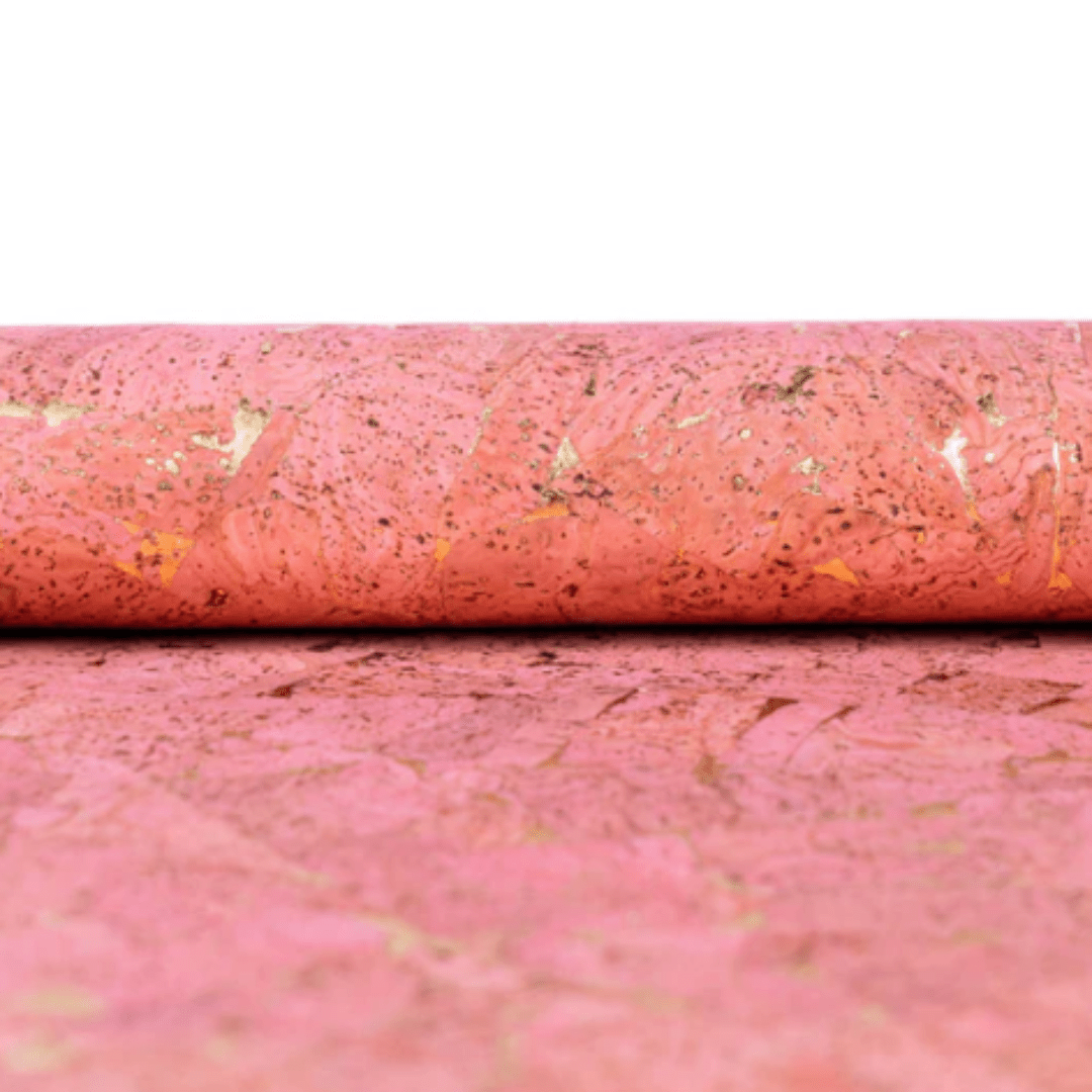 Korkohrstecker Rosa - Gold - wood stud - Holzohrringe - Holzschmuck und mehr