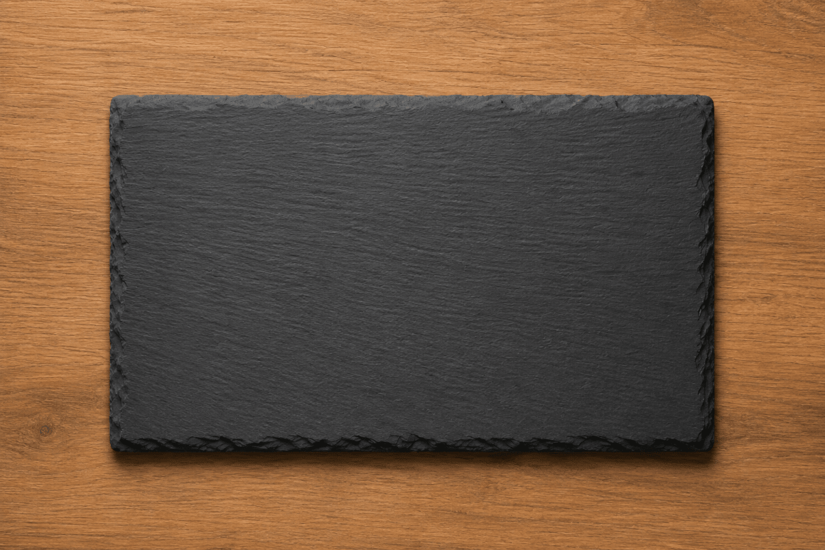 Schiefertafel Schiefer Gravur - wood stud - Holzohrringe - Holzschmuck und mehr