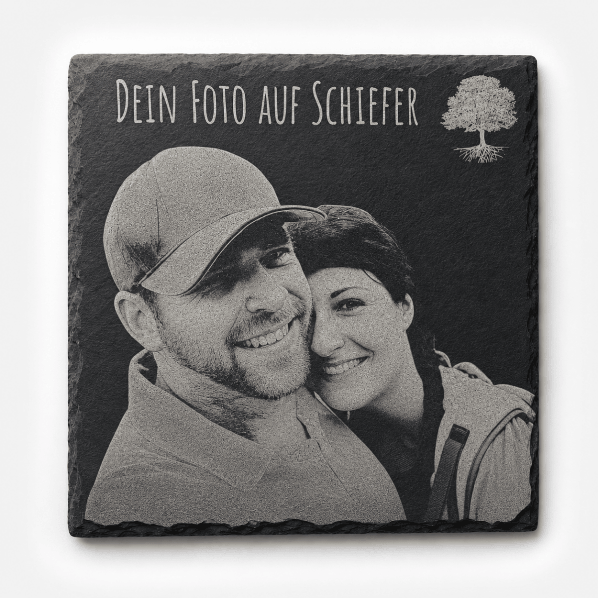 Schiefertafel Schiefer Gravur - wood stud - Holzohrringe - Holzschmuck und mehr