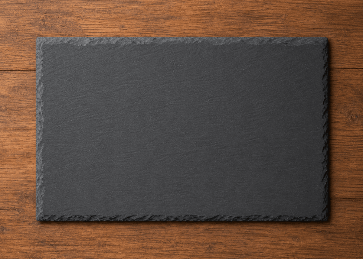 Schiefertafel Schiefer Gravur - wood stud - Holzohrringe - Holzschmuck und mehr