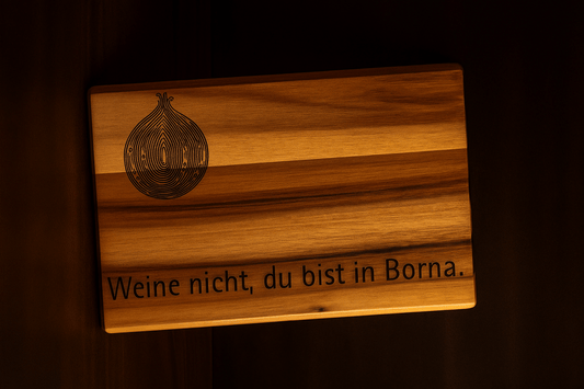 Schneidebrett Borna Fingerprint - wood stud - Holzohrringe - Holzschmuck und mehr