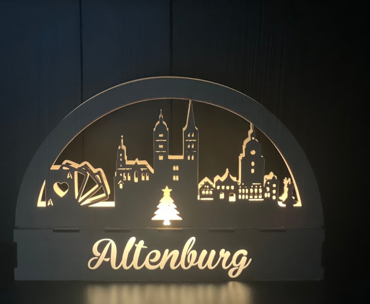 wood stud Schwibbogen Altenburg wood stud