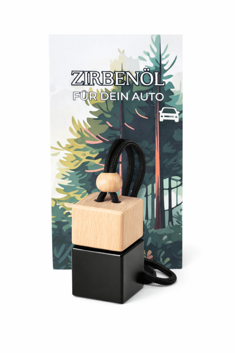 Zirbenöl - Duftanhänger / Autoduft - wood stud - Holzohrringe - Holzschmuck und mehr