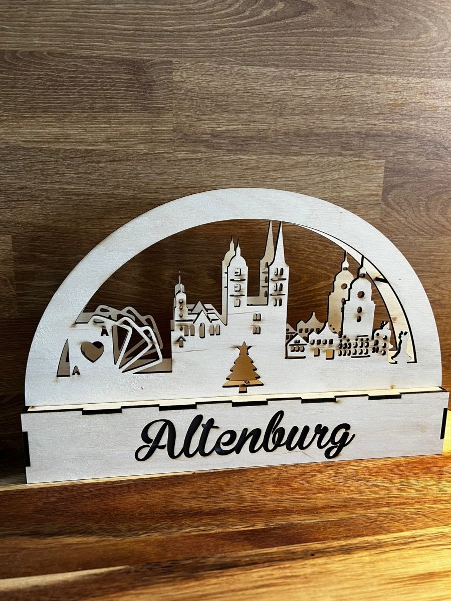 Schwibbogen Altenburg - wood stud - Holzohrringe - Holzschmuck und mehr